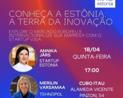 Evento no Itaú Cubo apresenta oportunidades oferecidas pela Estônia